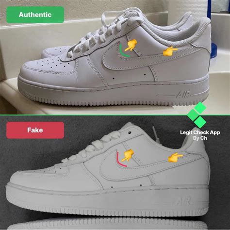 fake nike air max vs real|nike air force 1 sneakers fake.